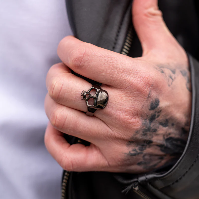 BOBHEAD Black Skull Ring - Image 2