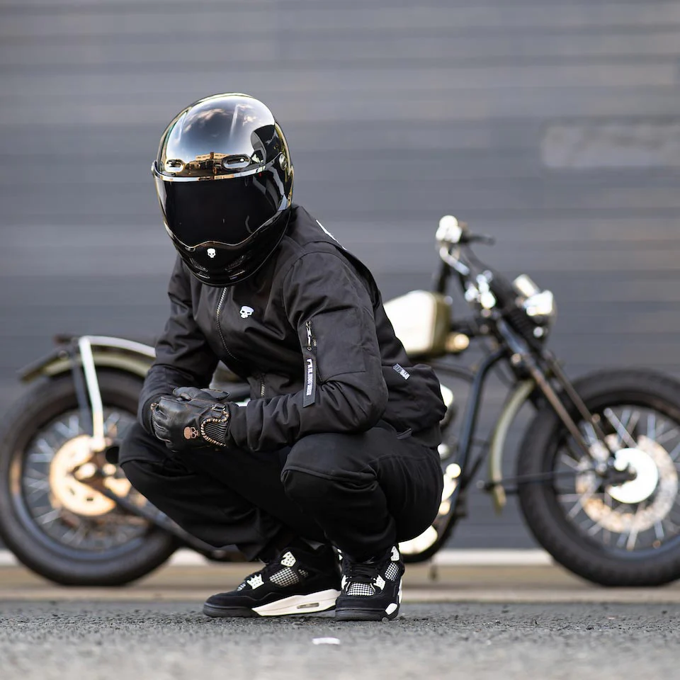 Motorcycle Jacket Protective Textile Rascal Bomber Black | Armored AAA - Image 4