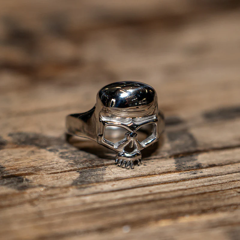 BOBHEAD Silver Skull Ring - Image 2